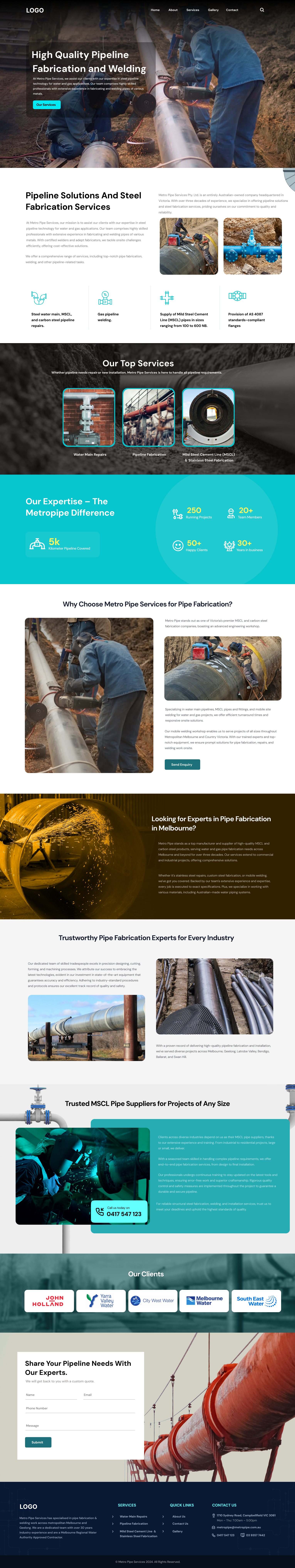 Metropipes graphic design ui