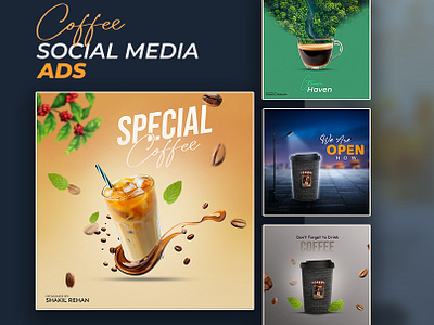 Social Media Design | Instagram Post | Social Media | Banner Ads ads advertising design banner coffee poster facebook post google ad banner graphic design instagram banner instagram post instagram stories landing page marketing photoshop social media advertising social media banner social media post social media templates ui