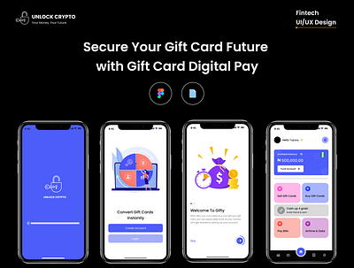 Gift Cards Exchange & Bill Payment Application app f ui uiux ux