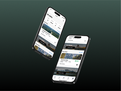 Mountain Bike App bike design product design recording resort tour ui user interface ux