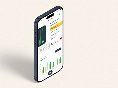 Multicurrency card management: Alqaseh 2024 arabic ui bank app bank ui card management card management app finance ui fintech ui green ui mobile ui neel litoriya saloneel saloni ui ux