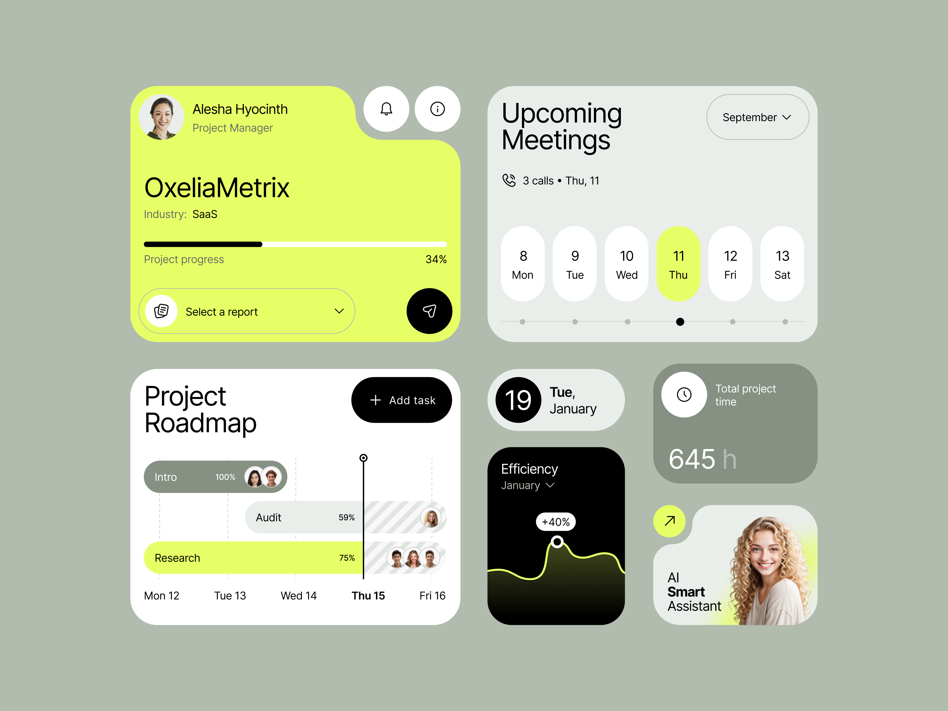 Example of UI-UX for a Management Product ✦ Maniex