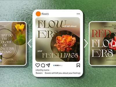 Post design for instagram branding graphic design ui