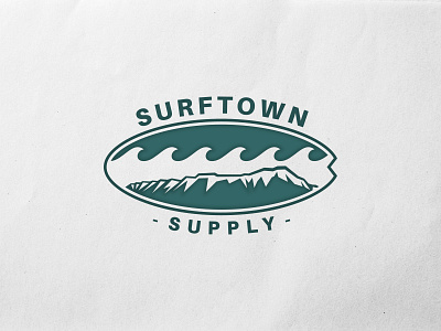 Surftown Supply surf apparel logo adventure apparel beach casual wear coastal lifestyle nautical ocean outdoor relaxed sand sea summer sun surf surf brand surftown tropical vibrant wave