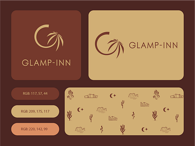 Glamp-Inn Brand Identity barndidentity branding design designforlife designinspiration dribbbledesign graphic design illustration logo patterndesign uiux