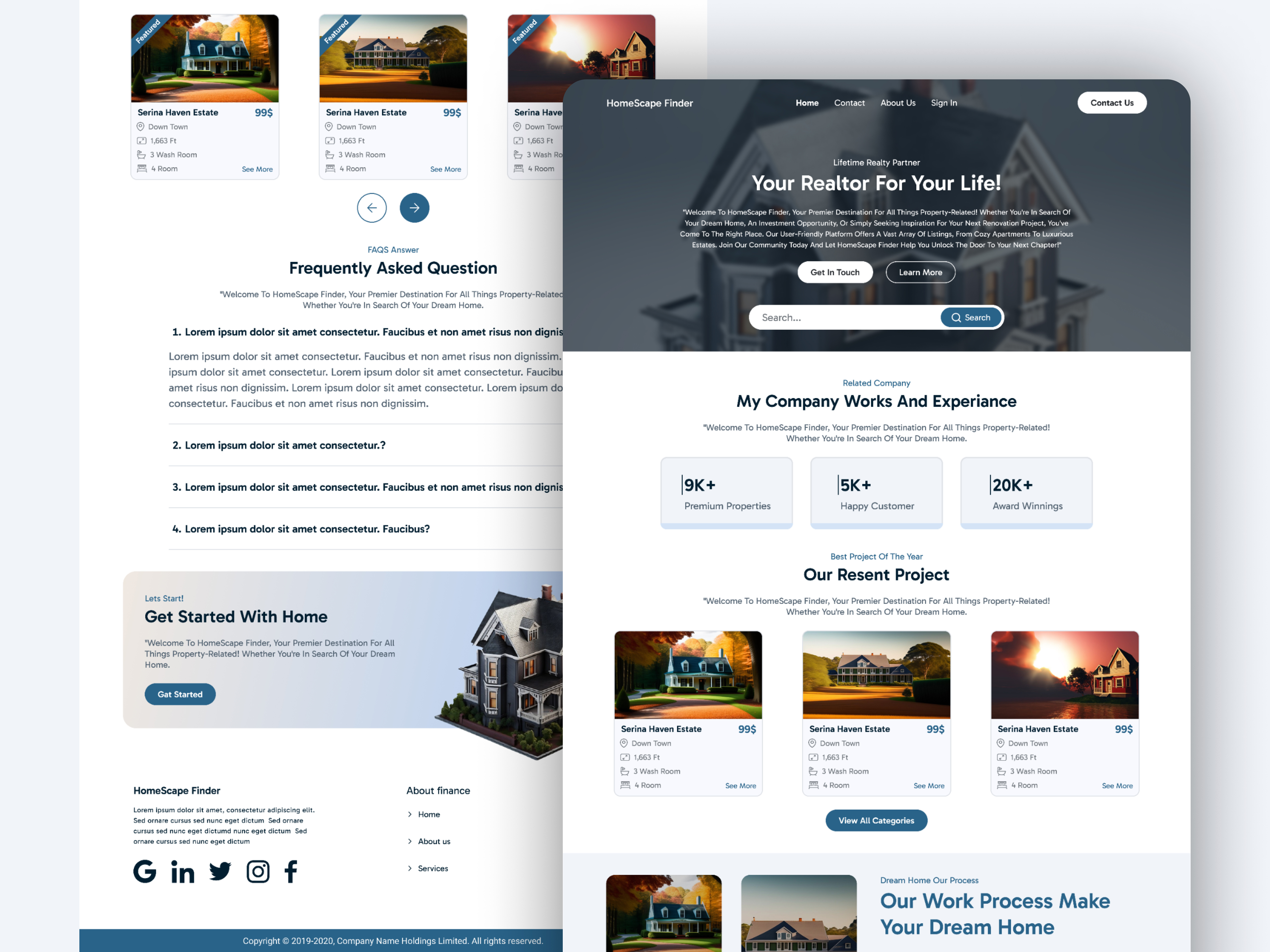 Home sale website UI android app app design design figma ios ui uiux ux