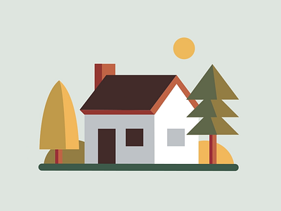 Little house animation graphic design house illustration motion graphics vector