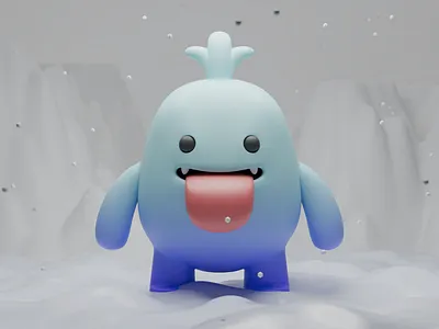 Character illustration. 3d illustration blender blender 3d character character illustration cinema 4d cute cute character illustration stylized winter winter illustration