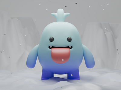 Character illustration. 3d illustration blender blender 3d character character illustration cinema 4d cute cute character illustration stylized winter winter illustration