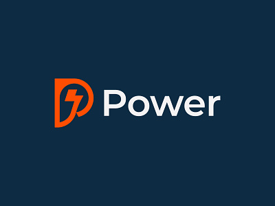 P Lightning Logo | Power Logo modern logo