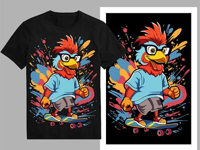 cartoon rooster t-shirt design cartoon chicken cartoon design cartoon logo chicken chicken drawing chicken farm chicken illustration chicken logo chicken t shirt crazy rooster funny chicken hen t shirt i love chicken rooster shirt t shirt design tee trendy t shirt tshirt typography design