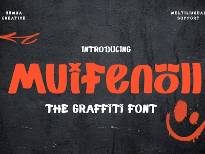 Muifenoll – Graffiti Font brush decorative design display font graffiti groovy hipster modern new old retro skate street trend typeface typography urban vintage web