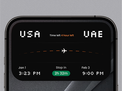 Flight App dynamic Island app ui ui user interface design ux ux design