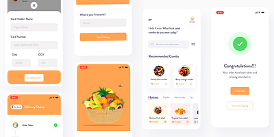 Food ECommerce App branding graphic design ui