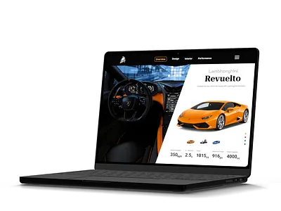Automobile Industry Landing Page | Lambhorghini UI 3d app automobile branding car client design graphic design illustration industry lambhorghini logo motion graphics project ui user experience user interface ux vehicle web