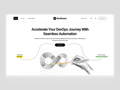 DevOps Automation Concept Design automationtools branding devopsautomation figmadesign uidesign uiux workflowmanagement