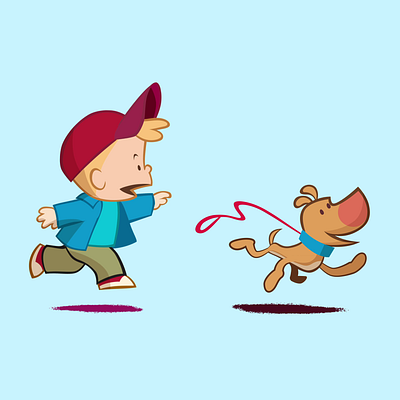 Larry run animation design graphic design illustration motion motion animation motion design