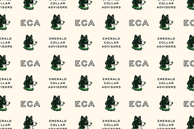 Emerald Collar Advisors border collie brand design brand identity branding cpa dog graphic design identity design illustration illustrator logo midwest pattern pattern design repeat pattern small business tax tax preparation vector wisconsin