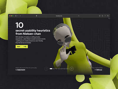 10 Usability Heuristics 3d animation anime motion graphics ui website