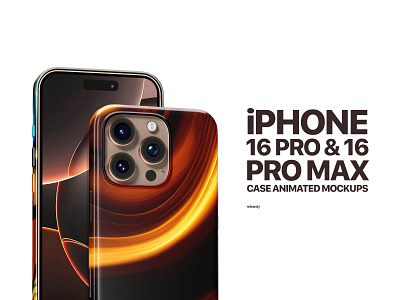 iPhone 16 Pro & 16 Pro Max Case Animated Mockups iphone 16 plus case iphone case product