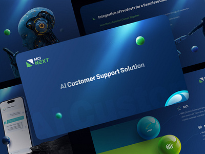 AI Customer Support Solution Hamrahe Aval amin salehi aminsalehi aminsalehi2009 branding catalog catalog design graphic designe hamraheaval mci next presentation presentation design slider slidshow visual designe