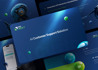 AI Customer Support Solution Hamrahe Aval amin salehi aminsalehi aminsalehi2009 branding catalog catalog design graphic designe hamraheaval mci next presentation presentation design slider slidshow visual designe