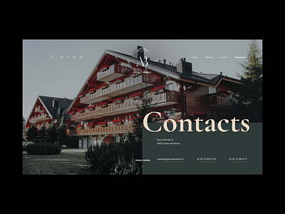 Swiss Real Estate Agency Website crans montana grid interface real estate real estate agency swiss switzerland ui visual design web web design website