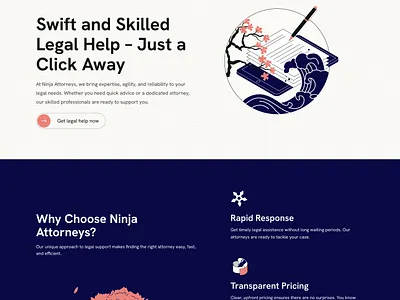 Ninja Attorneys | Landing page design landing landing page ui website
