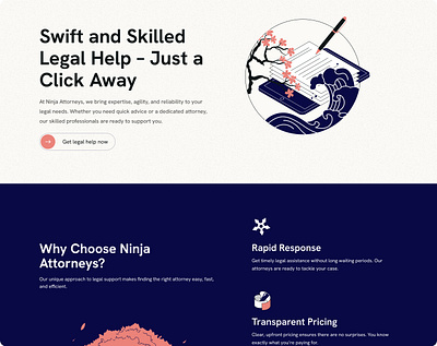 Ninja Attorneys | Landing page design landing landing page ui website