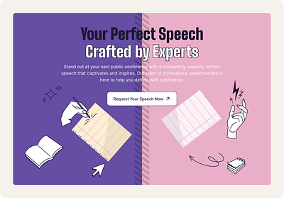 Speechy | Speech Writing Web Service design landing landing page ui website