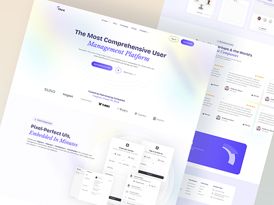 User Management Platform Landing Page business creative design figma figma template hero banner home page landing new design page ui user landing page user usd