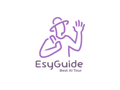 EsyGuide Logo design ai art branding design graphic design identity illustration logo tour vector