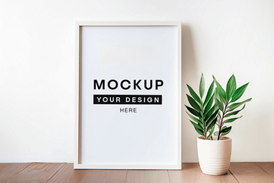 PSD Wall Art Mockup Design - 3 art mockup editable mockup frame psd mockup poster mockup sand color mockup sand mockup sand tones mockup smart object mockup wall art