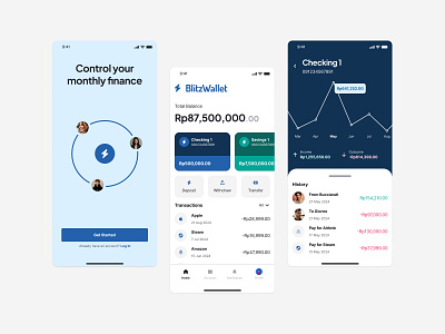 BlitzWallet Finance App app design finance ui ux