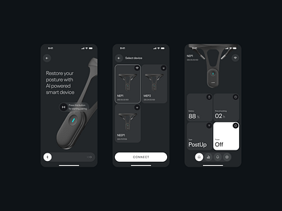 Bone IOT app app design ui ux