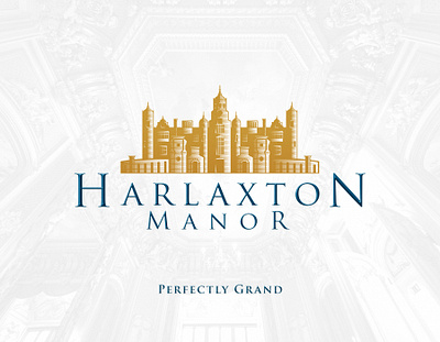 Harlaxton Manor adobe banrding brand british castle design england graphic design illustrator logo luxury manor vector