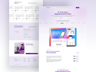 Business Agency Landing Page Design business agency