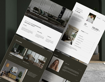 WEBSITE FOR COMPLEX APARTMENT RENOVATION apartment design site ui ux web design website webstudio