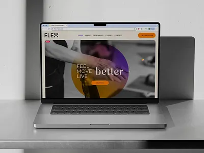 Responsive Website Flex Physio brand identity branding design graphic design physiotherapy pilates responsive visual language web design website wix website