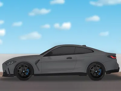 Car model design in figma design drawing graphic design illustration