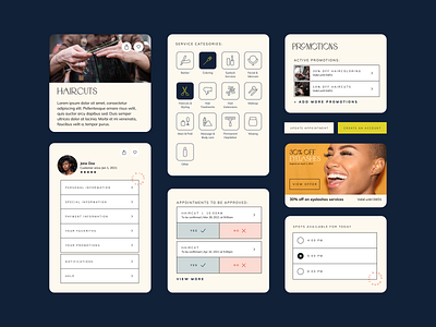 Mobile design for beauty app appdesign components design mobileapp mobiledesign ui uxui uxuidesign