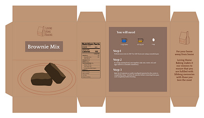 Baking mix packaging graphic design illustration layout logo packaging