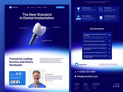 Dental Implantation Website Design clinic website dental dental care dental care website dental clinic dental clinic website dental health dental landing page dental services dental website dental website design dentist website dentistry medical medicine oral health oral health website orthodontics orthodontics website web design