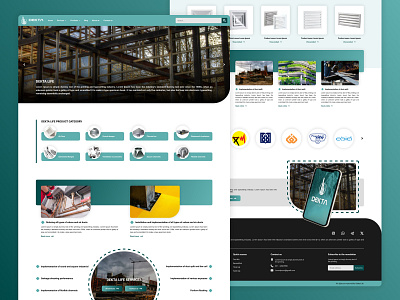 Web design for: Air duct development company air duct design designer ui ui design web web design webdesign