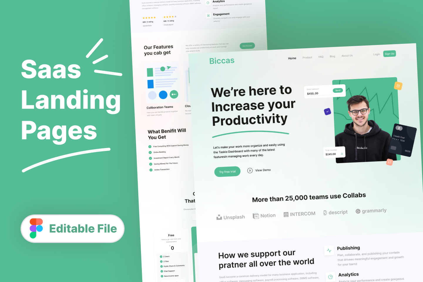 Saas Website app dashboard design landing page mobile design saas website design
