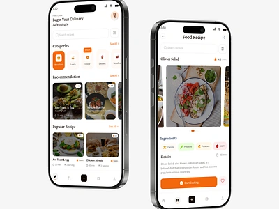 Food Recipes Mobile App animation cooking delivery delivery app food food app food delivery food delivery app integration mobile mobile animation mobile app mobile integration order restaurant app