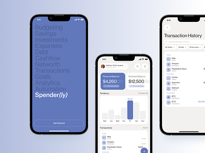 Personal Finance Manager App finance finance tracker mobile app ui user interface ux