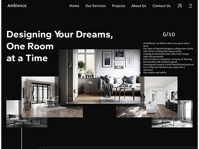 Ambience - Interior Design Agency design figma graphic design ui uiux ux web design