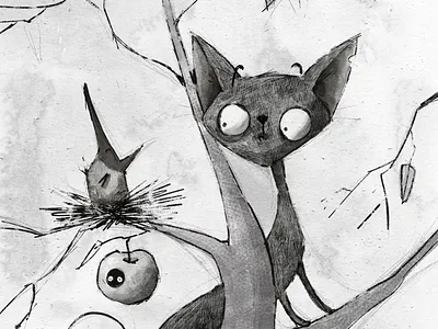 Mama? animal illustration animals bird cat character character design children childrens book childrens illustration crow funny illustration ink kidlit kidlitart picture book watercolor whimsical