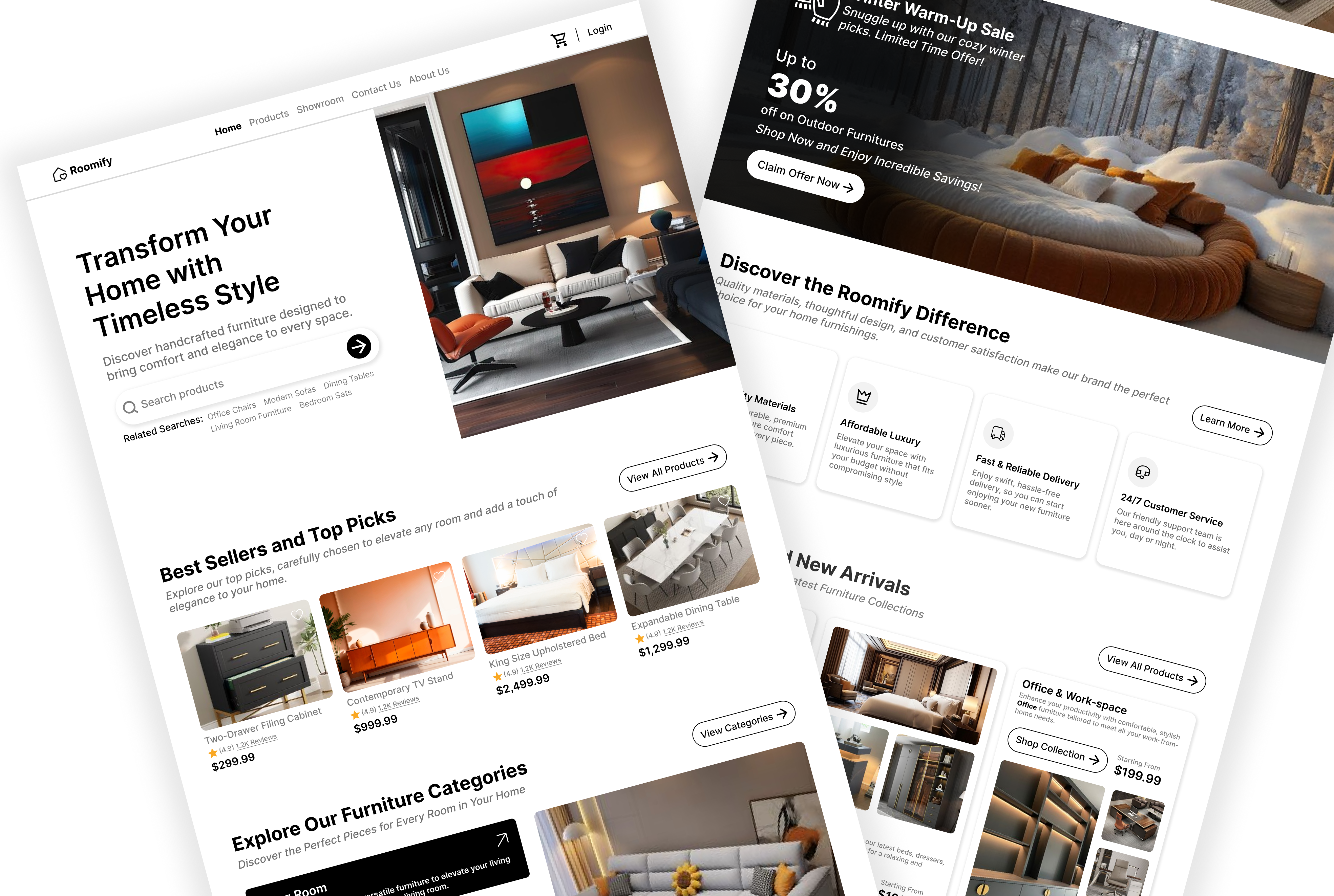Example of Landing Page Design And Development